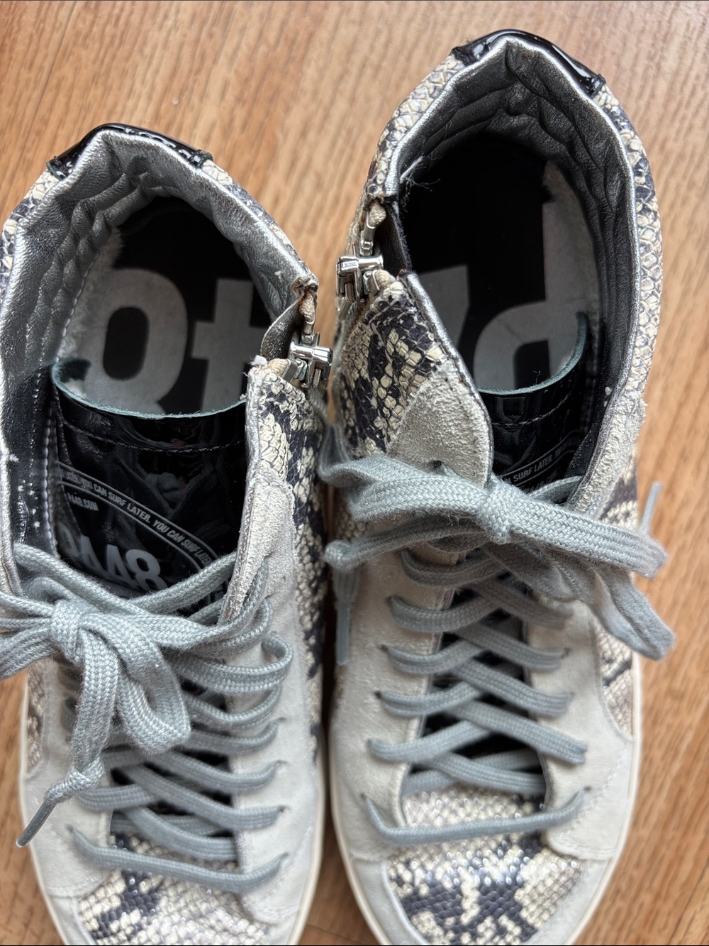 P448 Python Star High-Top Sneaker Size 9 - Picture 4 of 7